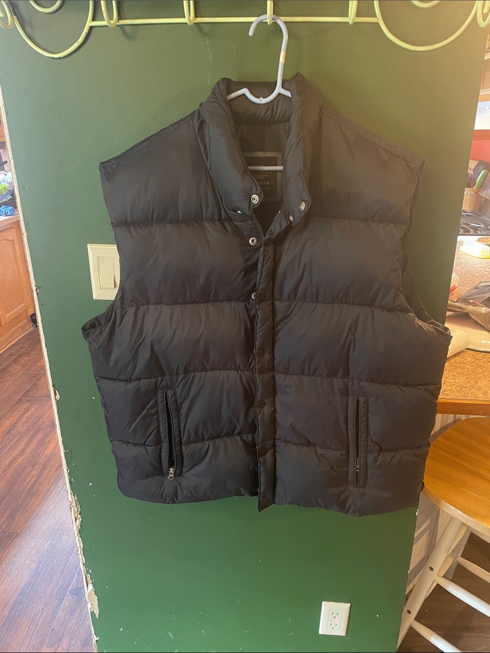 Old Navy Men's Cold Wheather Black Quilted Puffer Vest Size XXL